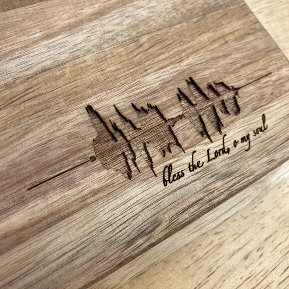 Bless The Lord, O My Soul Soundwave Cutting Board - Picture 3 of 6